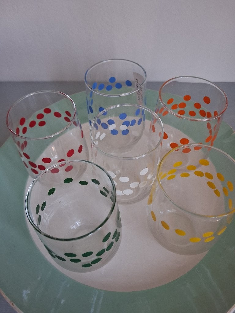 Vintage drinkglaasjes, Verzamelen, Glas en Borrelglaasjes, Ophalen, Zo goed als nieuw, Frisdrankglas