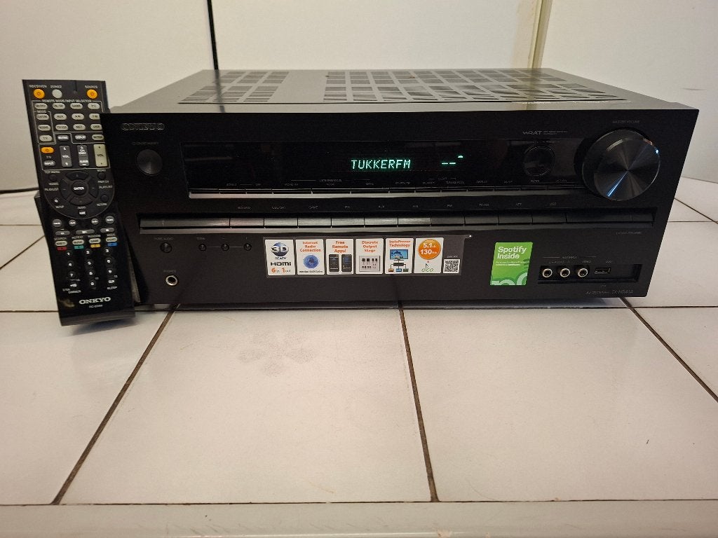 Onkyo TX-NR414 Receiver Met afstandsbediening splinternieuw!, Ophalen, Refurbished, 120 watt of meer, Overige merken