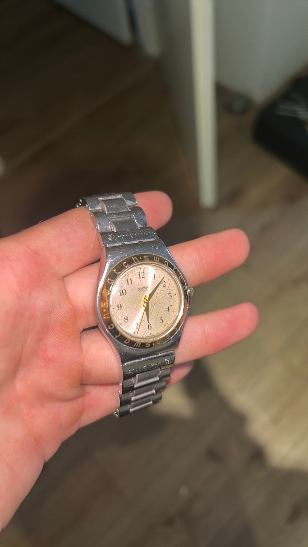 Swatch Irony, Sieraden, Tassen en Uiterlijk, Horloges | Heren, Ophalen of Verzenden, Zo goed als nieuw, Kunststof, Swatch