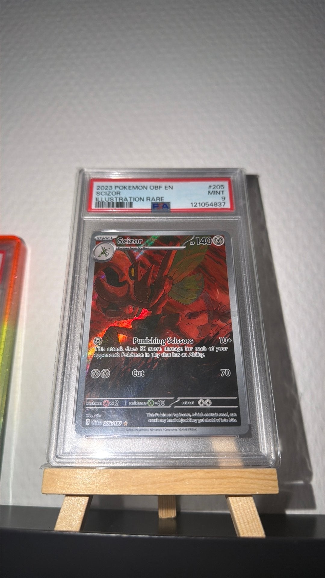 Scizor illustration rare psa 9, Ophalen of Verzenden, Zo goed als nieuw