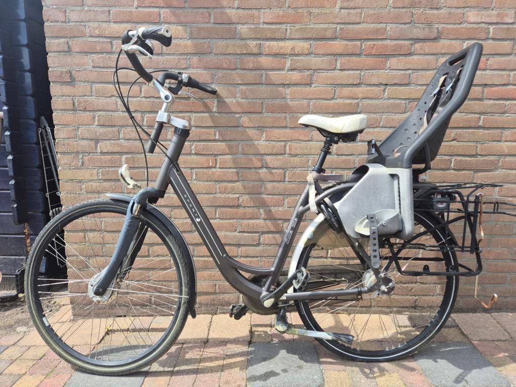 Sparta Amazone 4life One moederfiets met Yepp Achterzitje, Fietsen en Brommers, Fietsen | Dames | Damesfietsen, Ophalen, Sparta