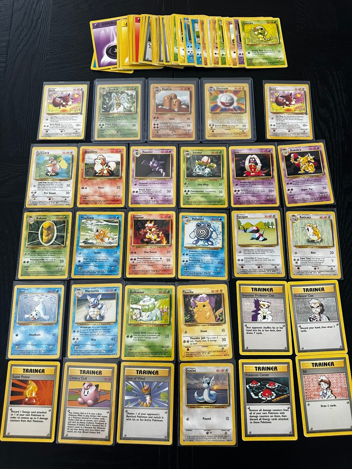 Pokemon kaarten Base set bulk Engels, Verzenden, Zo goed als nieuw, Meerdere kaarten