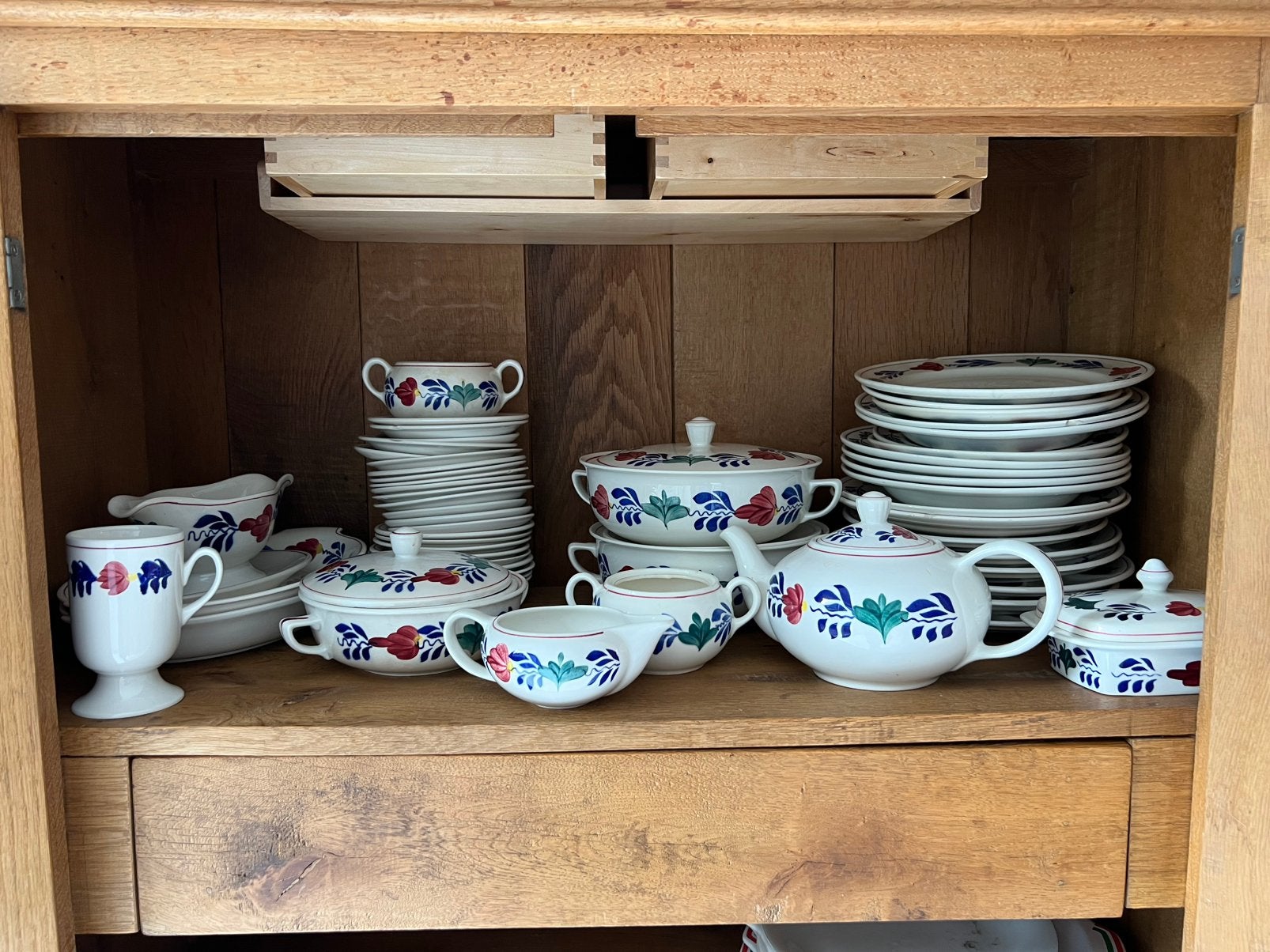 Boerenbont servies, Ophalen, Gebruikt