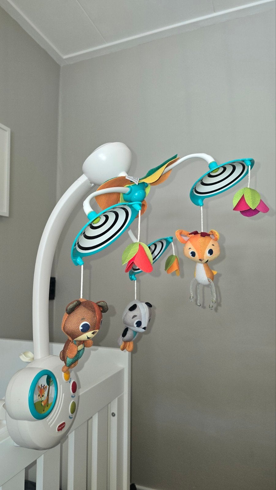 Tiny Love Muziekmobiel met licht en geluid, Kinderen en Baby's, Ophalen of Verzenden, Zo goed als nieuw, Mobiel, Met licht