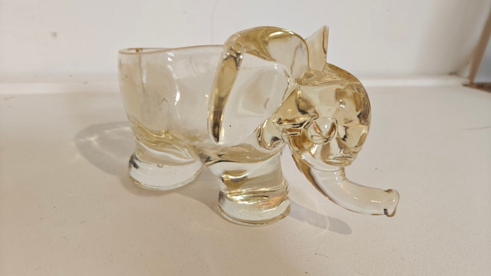 Vintage Glazen Olifant – Prachtig Mid-Century Schaaltje / Pi, Ophalen of Verzenden