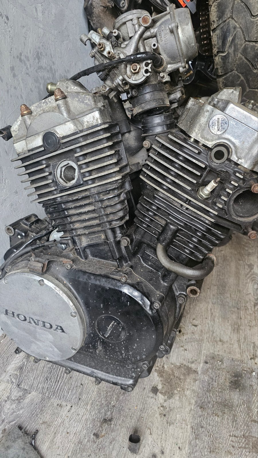 Honda shadow 750cc motorblok - Gebruikt motorfiets onderdeel, Ophalen, Gebruikt