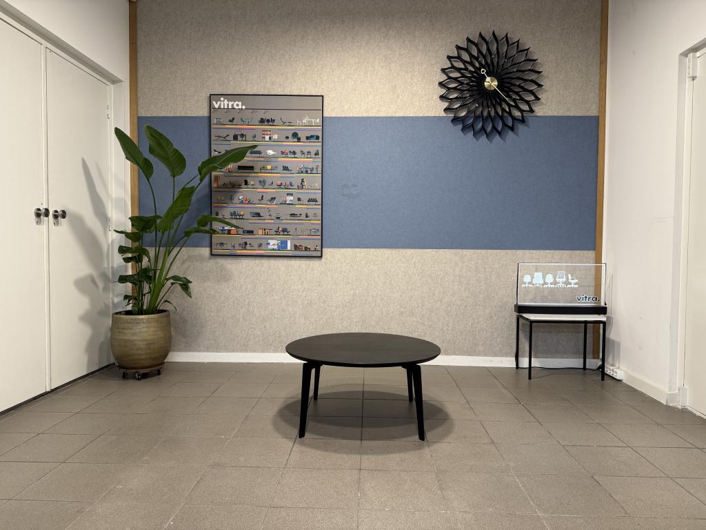 Fritz Hansen | Jacobsen | FH41 | Salontafel | Zwart | 1x, Huis en Inrichting, Tafels | Salontafels, Gebruikt, 50 tot 75 cm, 50 tot 100 cm