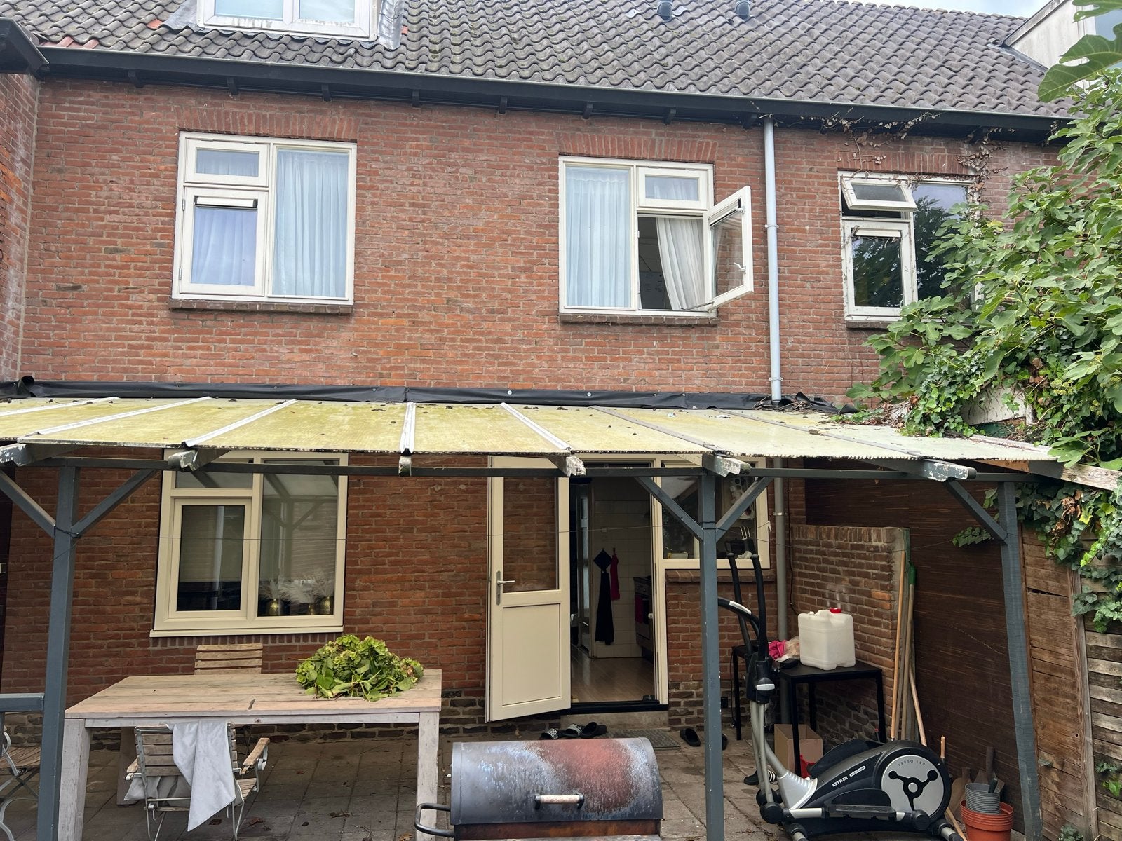 GRATIS veranda/overkapping met polycarbonaat dak, Ophalen, Gebruikt, Veranda