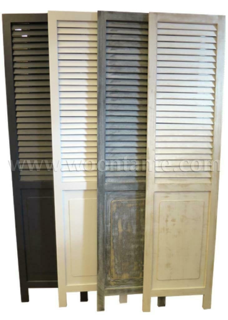 SALE - Losse Louvre panelen - Verschillende kleuren en maten, Ophalen, Gebruikt, Hout, 20 tot 50 mm