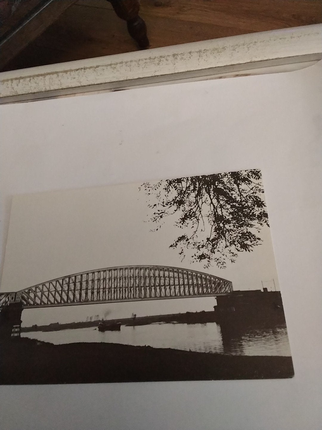 Oude ansichtkaart Spoorbrug Culemborg - Foto Cas Oorthuys, Ophalen of Verzenden