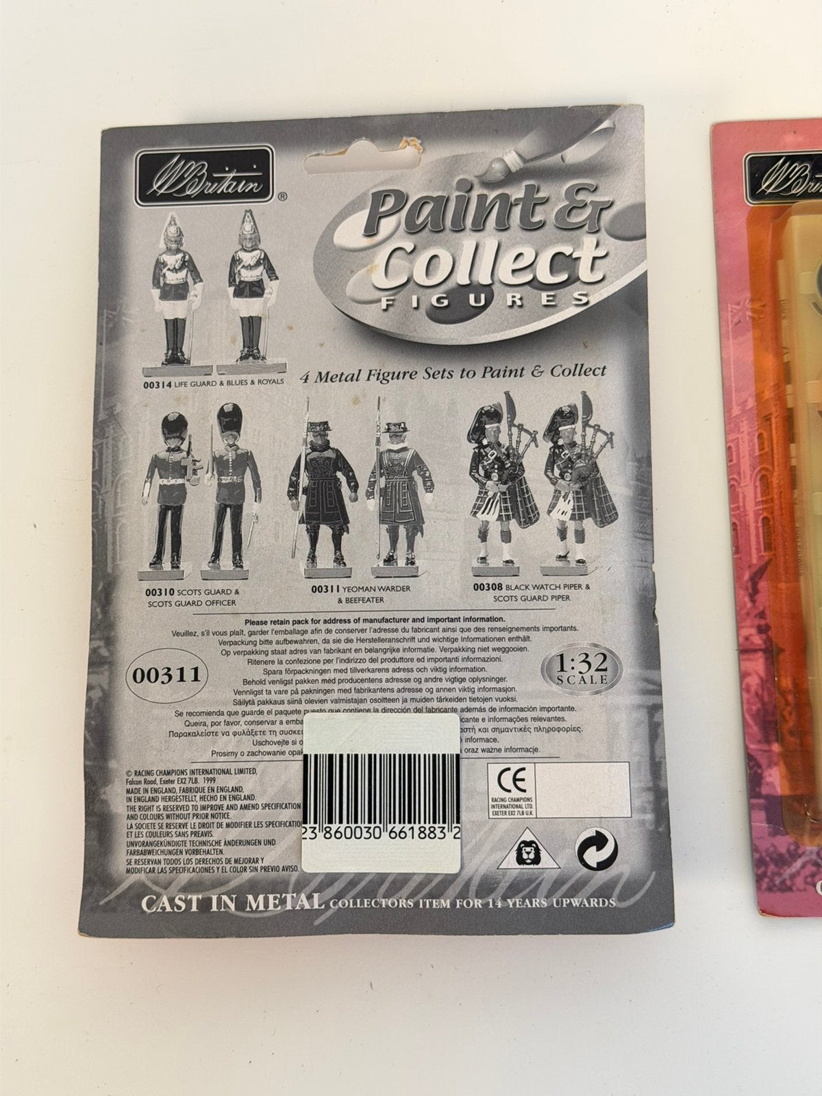 Vintage W. Britain Paint & Collect 1:32 NOS 1999 figuren, P, P, P, Nieuw