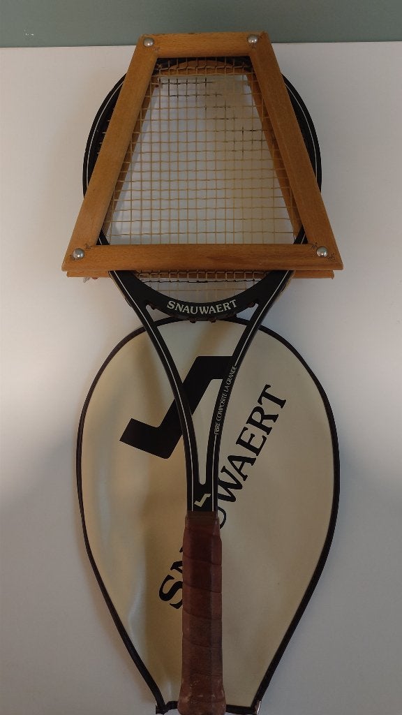 Set klassieke Snauwaert tennis rackets met tas en toebehoren, Sport en Fitness, Tennis, Ophalen, Gebruikt, Racket, Overige merken