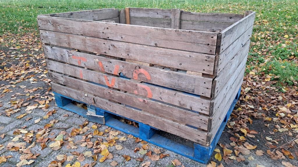 Houten bak voor opslag haardhout 160x120x90, Minder dan 3 m³, Ophalen