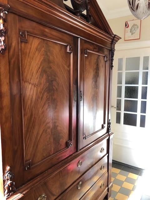 Hollands mahoniehouten kabinet, Antiek en Kunst, Antiek | Meubels | Kasten, Ophalen