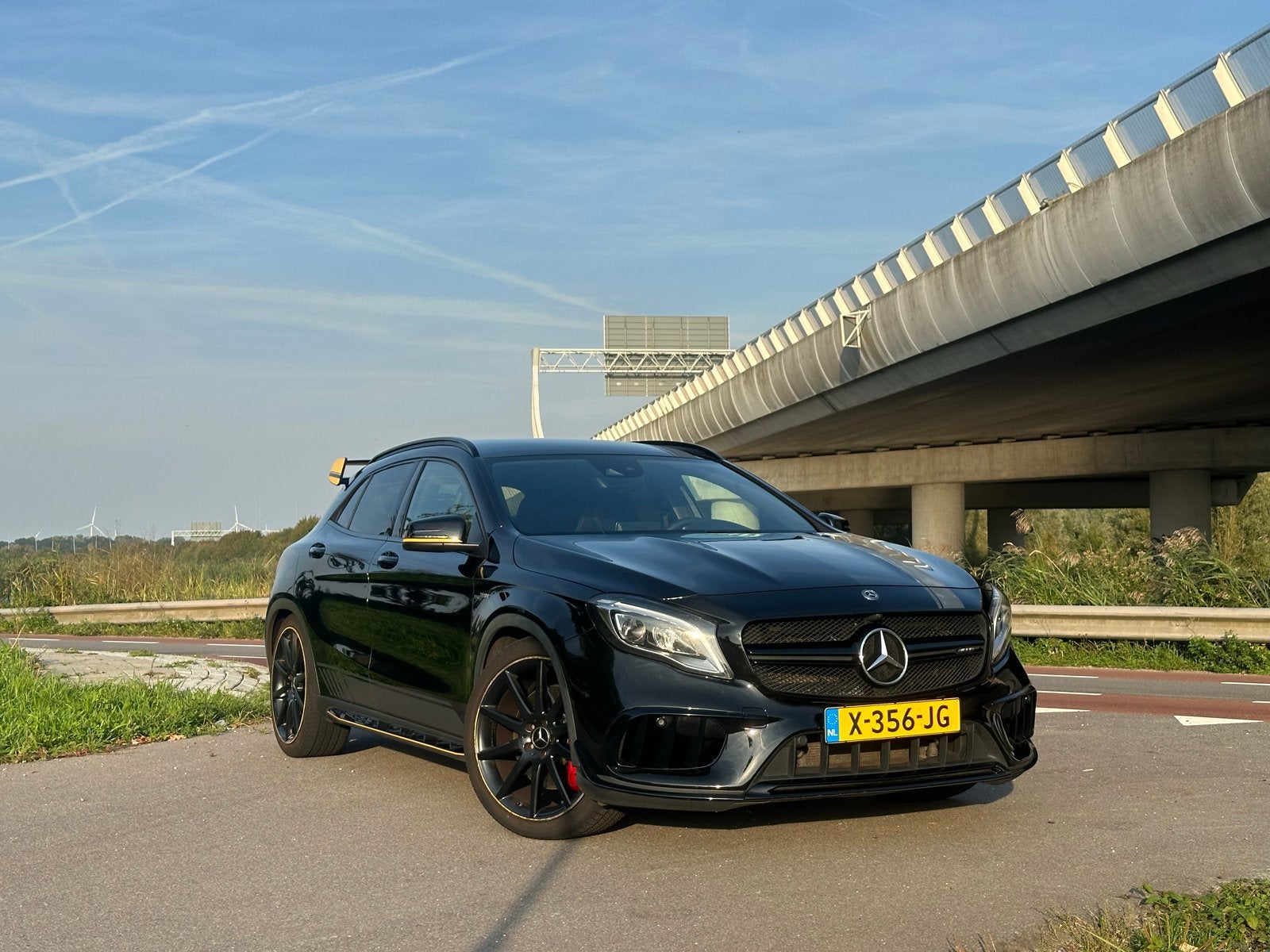 Mercedes-Benz GLA 45 AMG 381pk 7G-DCT 4Matic 2017 Zwart, Auto's, Automaat, Dealer onderhouden, 4 cilinders, Zwart