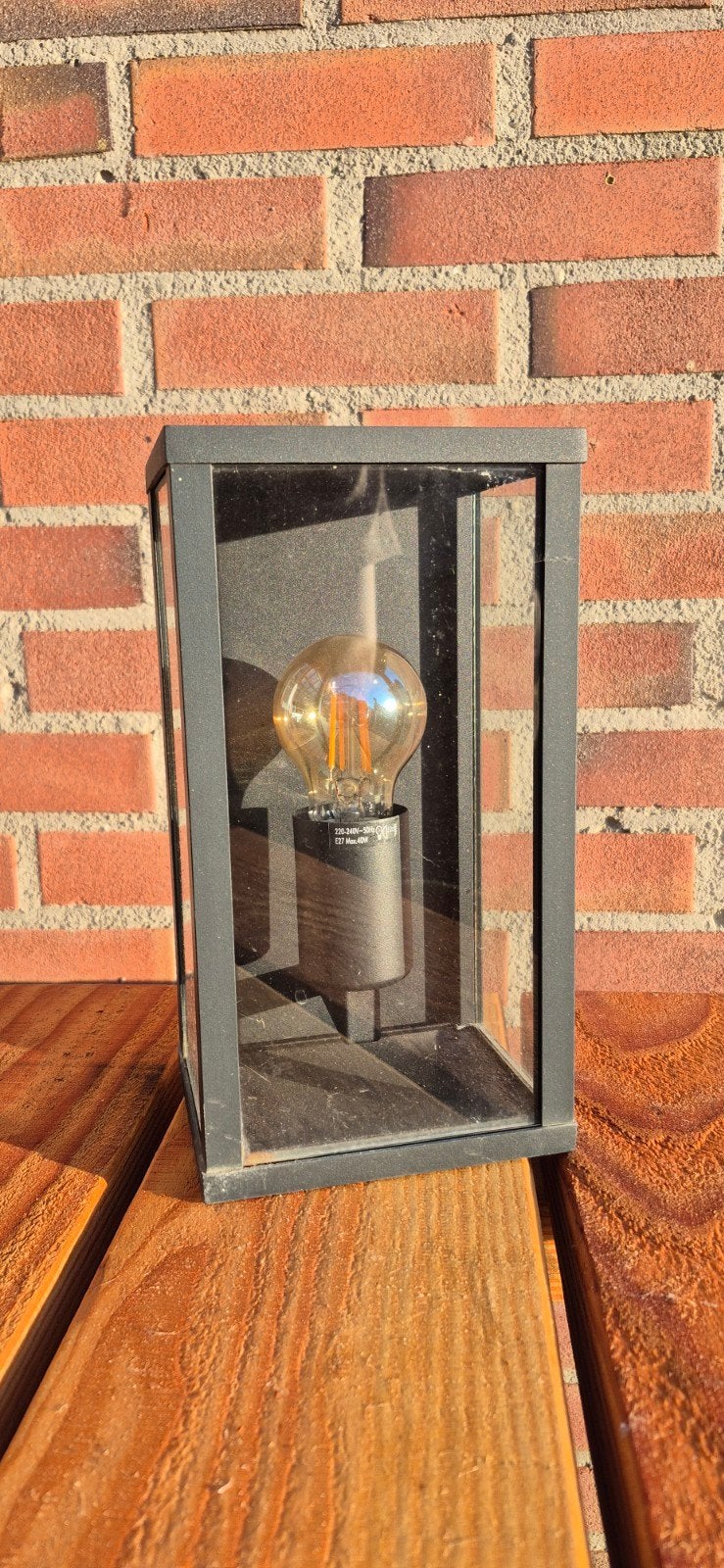 Mooie buitenlamp, Minder dan 50 watt, Wandlamp, Ophalen of Verzenden, Led