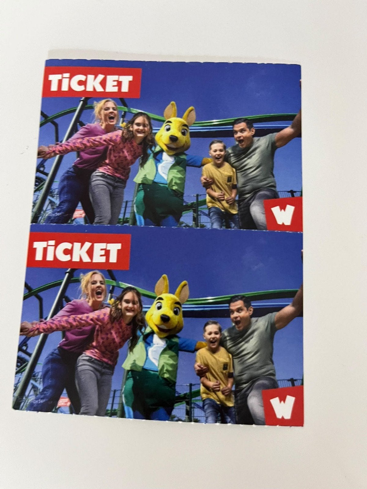 2 kaartjes Walibi geldig tot en met 21 oktober, Twee personen, Ticket of Toegangskaart