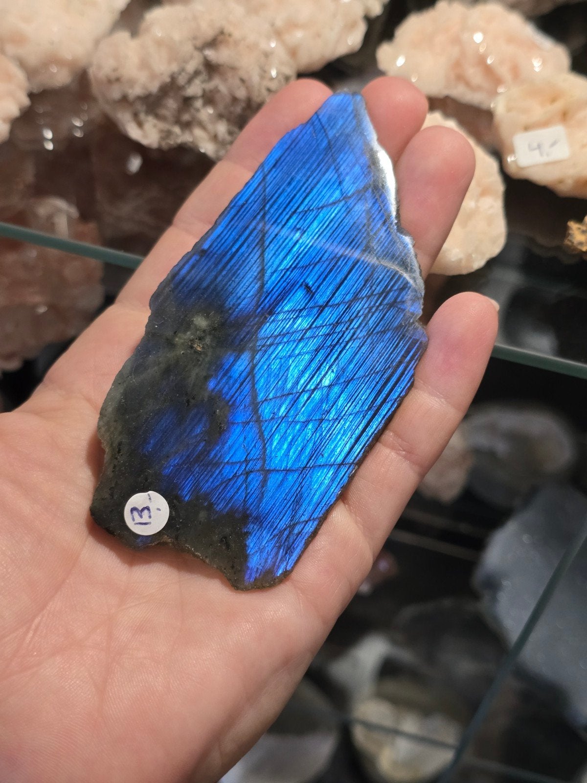 Labradoriet plakje, Ophalen of Verzenden, Mineraal