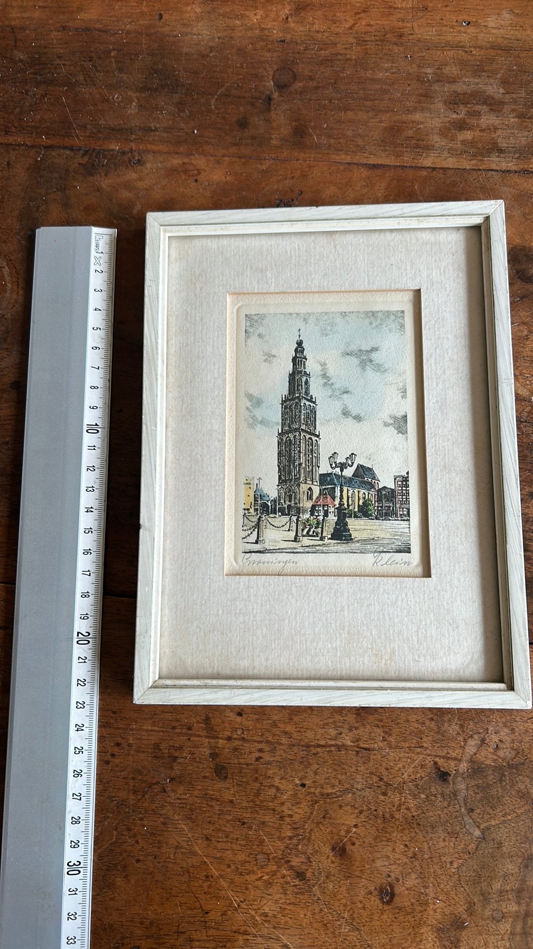 Ets Martini toren Groningen, Ophalen of Verzenden, Ets