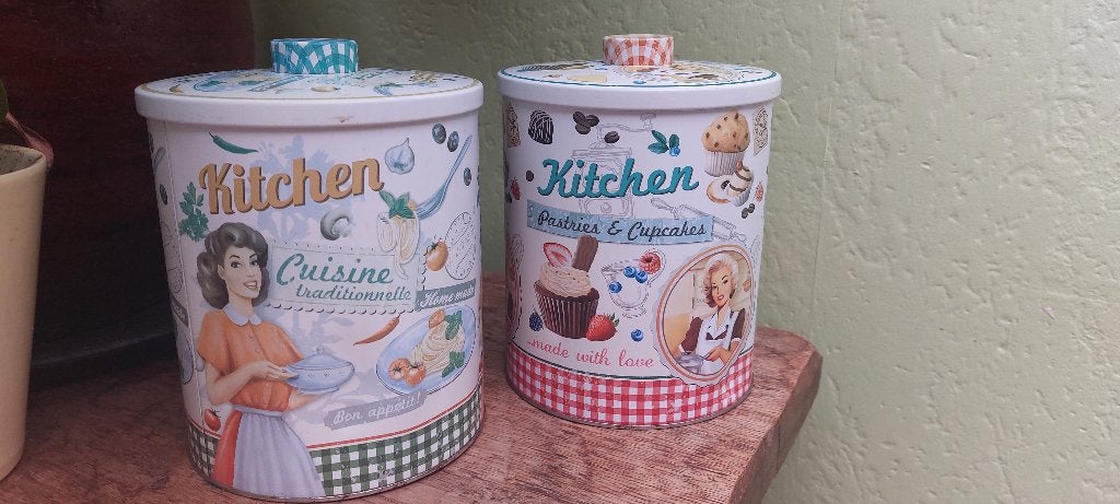 2 leuke retro blikken Italian style, Verzamelen, Ophalen of Verzenden, Nieuw, Overige, Overige merken