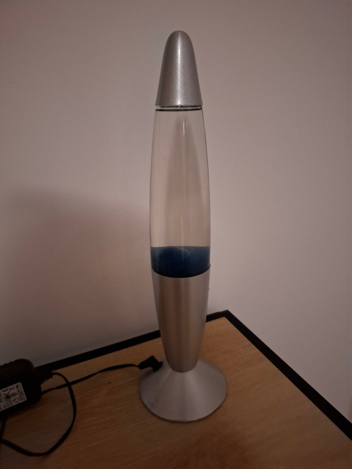 Lavalamp Blauw Paars - Sfeervolle Verlichting, Ophalen of Verzenden, Gebruikt, Metaal, Blauw