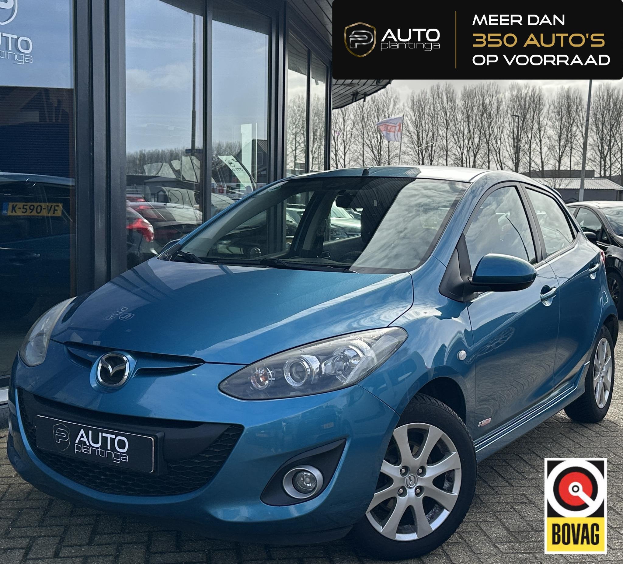 Mazda 2 1.3 BIFUEL GT-M Line | NIEUWE APK | Zeer Nette Staat, Voorwielaandrijving, Euro 5, Stof, Zwart