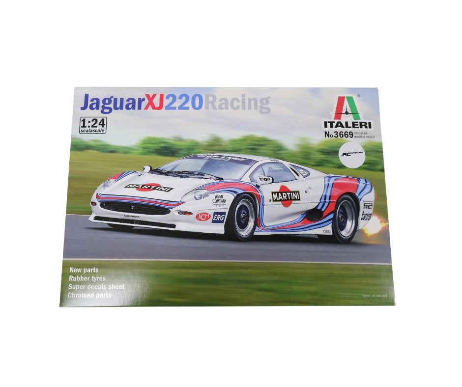 Italeri Jaguar XJ 220 Race Car 1/24 ITA-3669, Hobby en Vrije tijd, Modelbouw | Auto's en Voertuigen, Groter dan 1:32, Nieuw, Ophalen of Verzenden