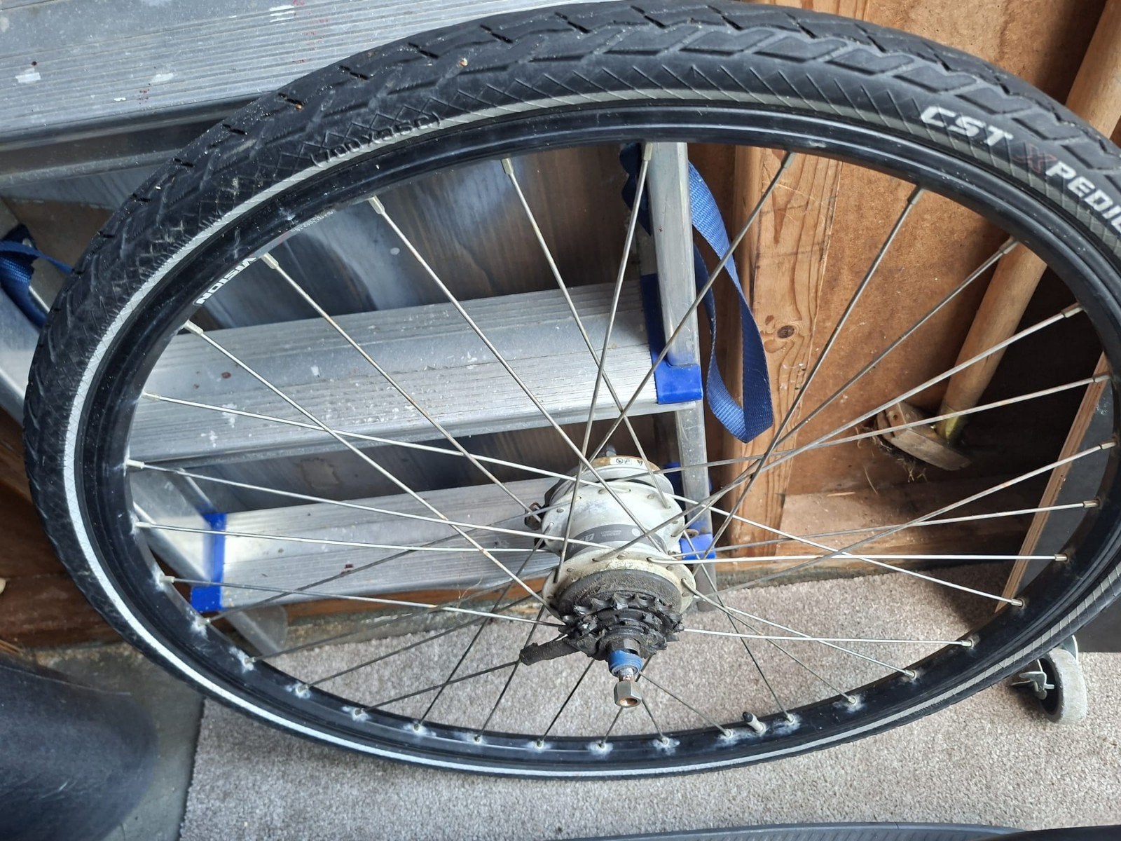 nexus 7 achterwiel voor gazelle, Fietsen en Brommers, Gebruikt, Stadsfiets, Ophalen of Verzenden, Aluminium