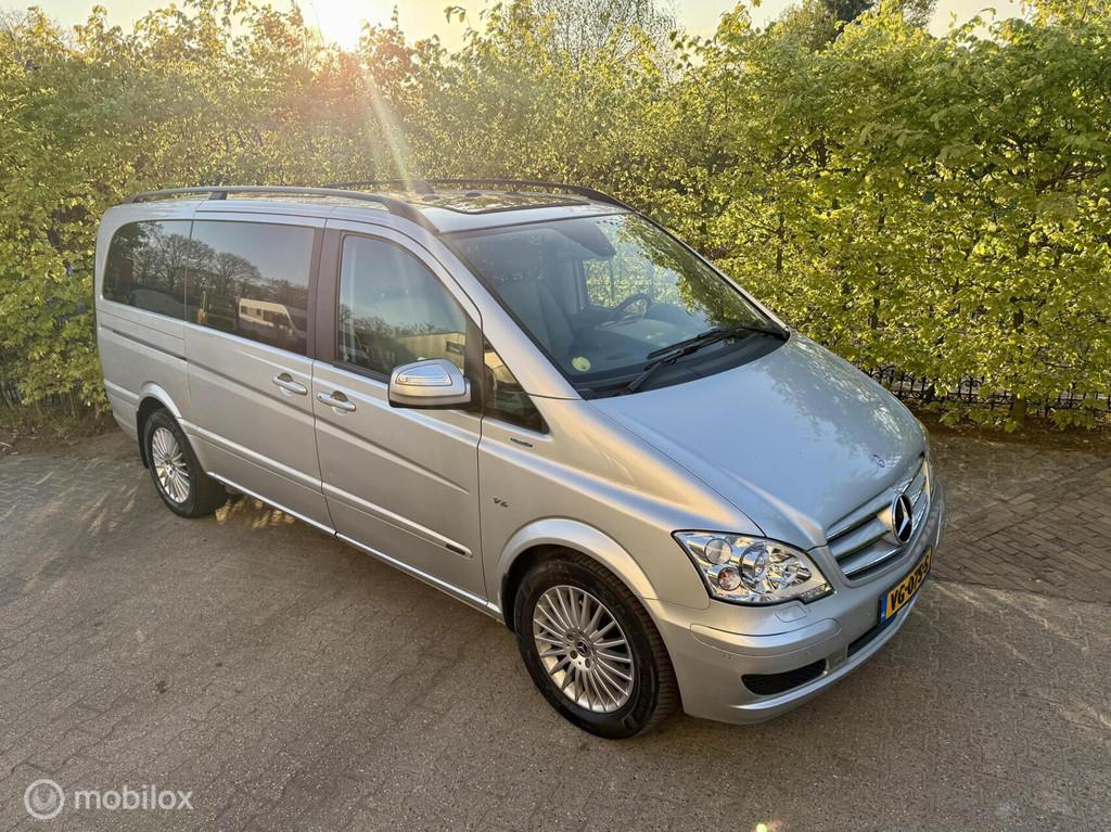 Mercedes Viano 3.0 CDI Ambiente Edition DC Lang dealer onder, Auto's, Automaat, Euro 5, Gebruikt, 2000 kg