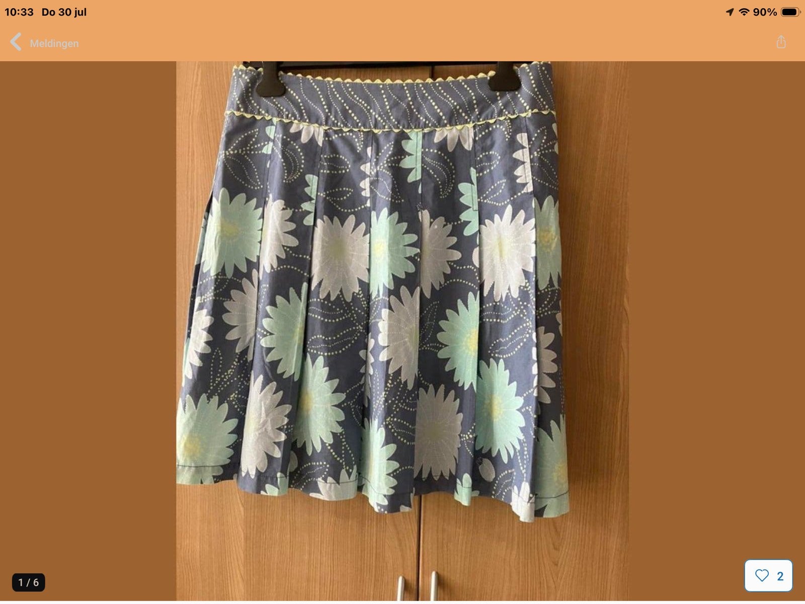 rok met bloemenprint -mt.  40.   Liz claiborne, Verzenden, Zo goed als nieuw, Maat 38/40 (M), Meerkleurig