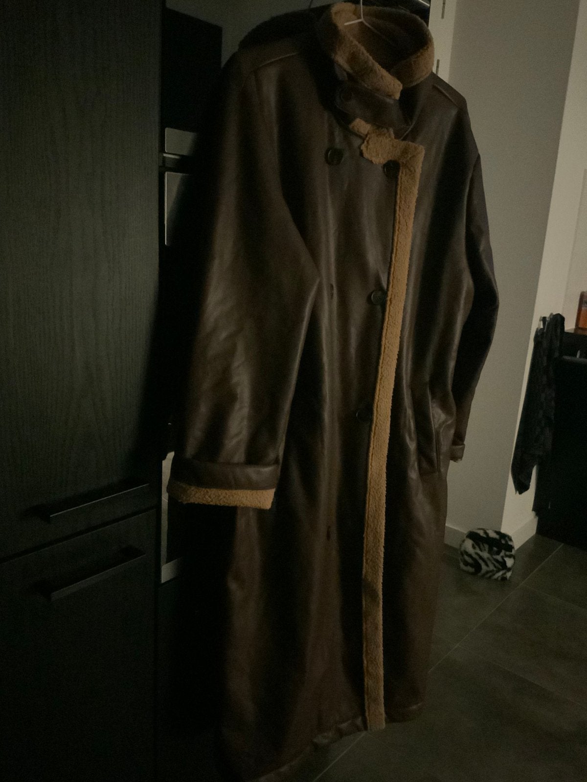 Bruine lange jas, maat xl, Kleding | Dames, Ophalen of Verzenden, Zo goed als nieuw, Maat 46/48 (XL) of groter, Bruin