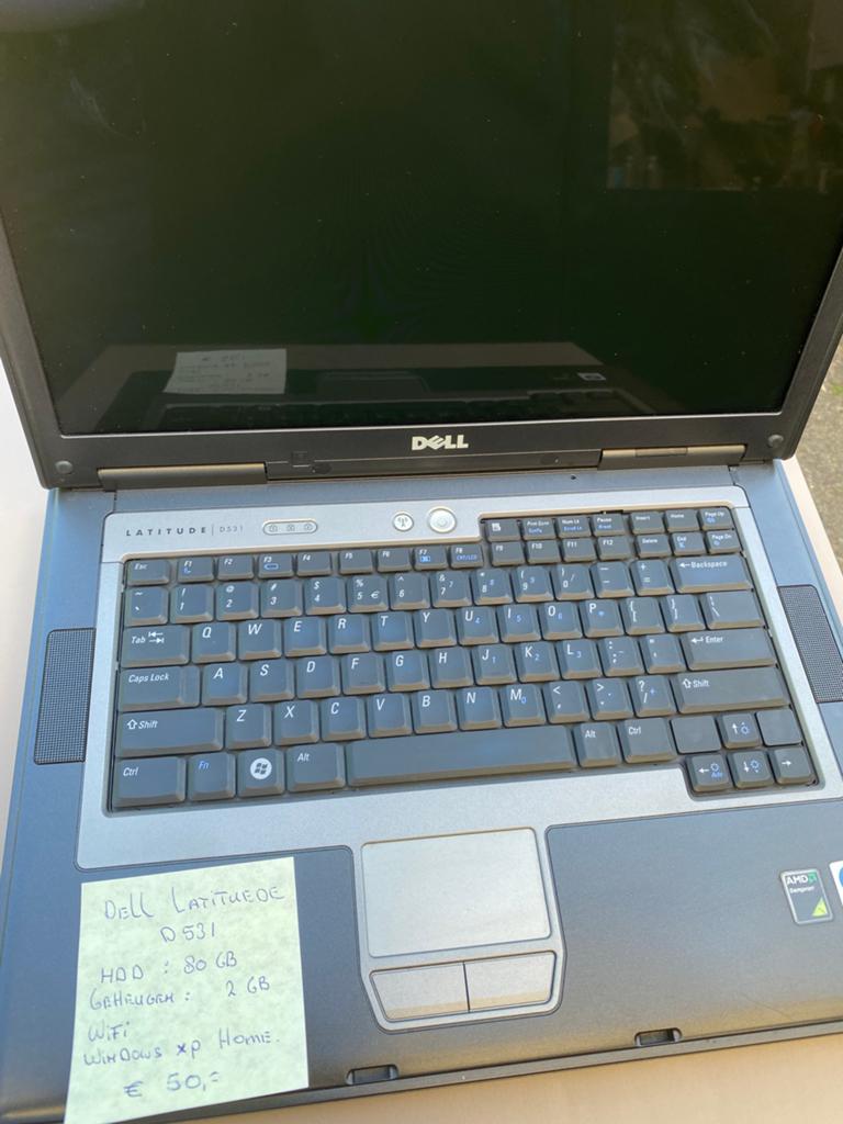 Dell Latitude D531 met Windows xp home, Minder dan 4 GB, Qwerty, Minder dan 2 Ghz, 14 inch