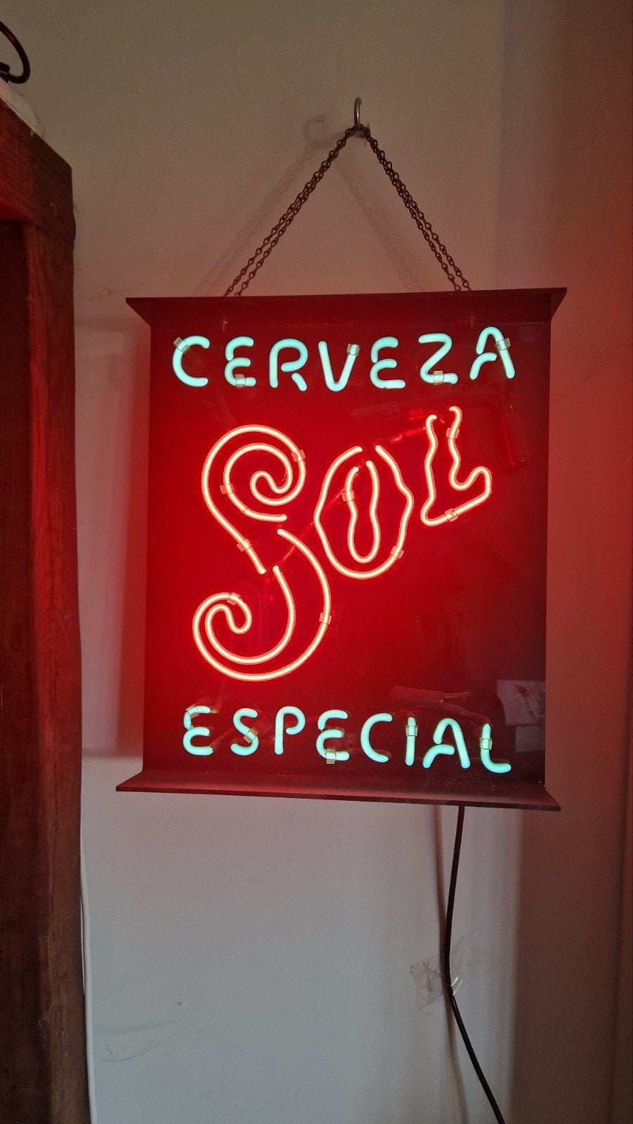 Cerveza Sol Especial Neon Reclamebord, Ophalen