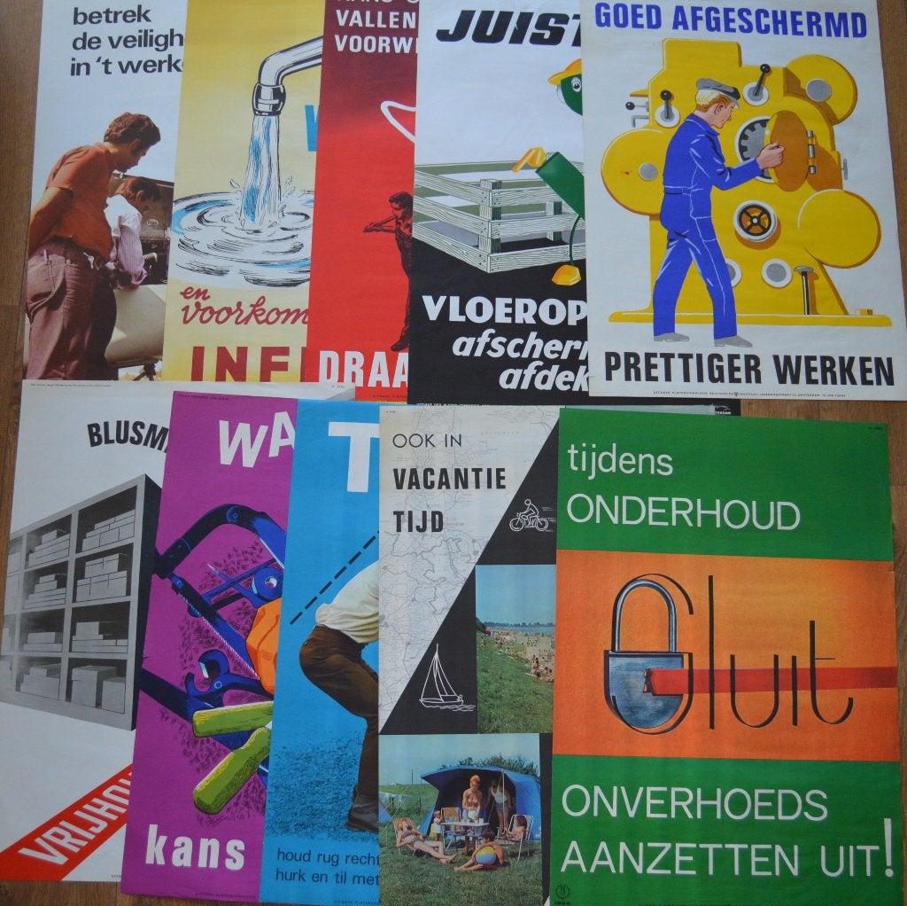 collectie veiligheids affiches Nederland, Verzamelen, Ophalen, A1 t/m A3