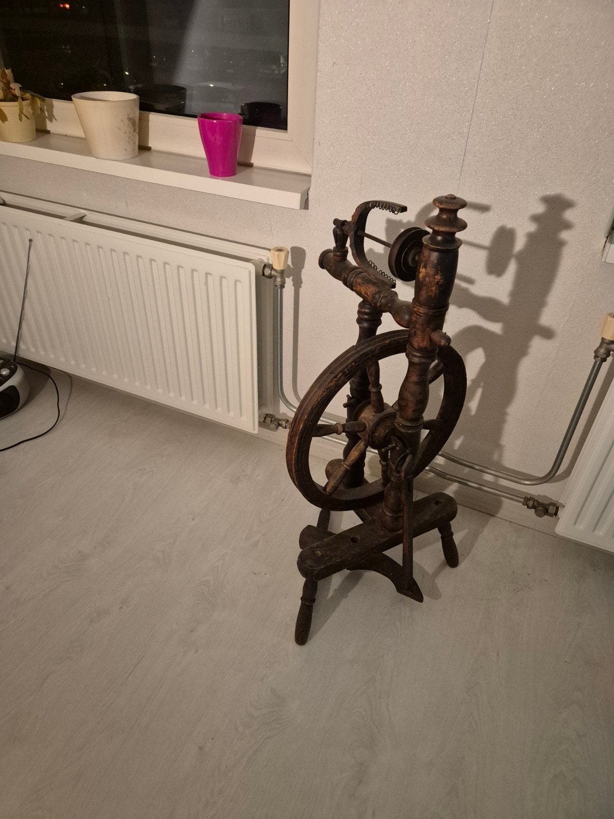 Spinnewiel, Ophalen, Gebruikt, Spinnewiel