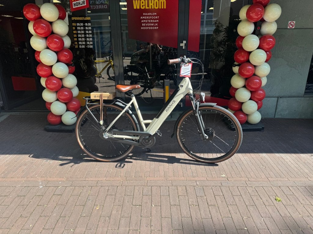 Fietshokje Raaks: Raaks Belton Elektrische damesfiets 3V, Fietsen en Brommers, Niet ingevuld, Nieuw, 50 km per accu of meer, Niet ingevuld