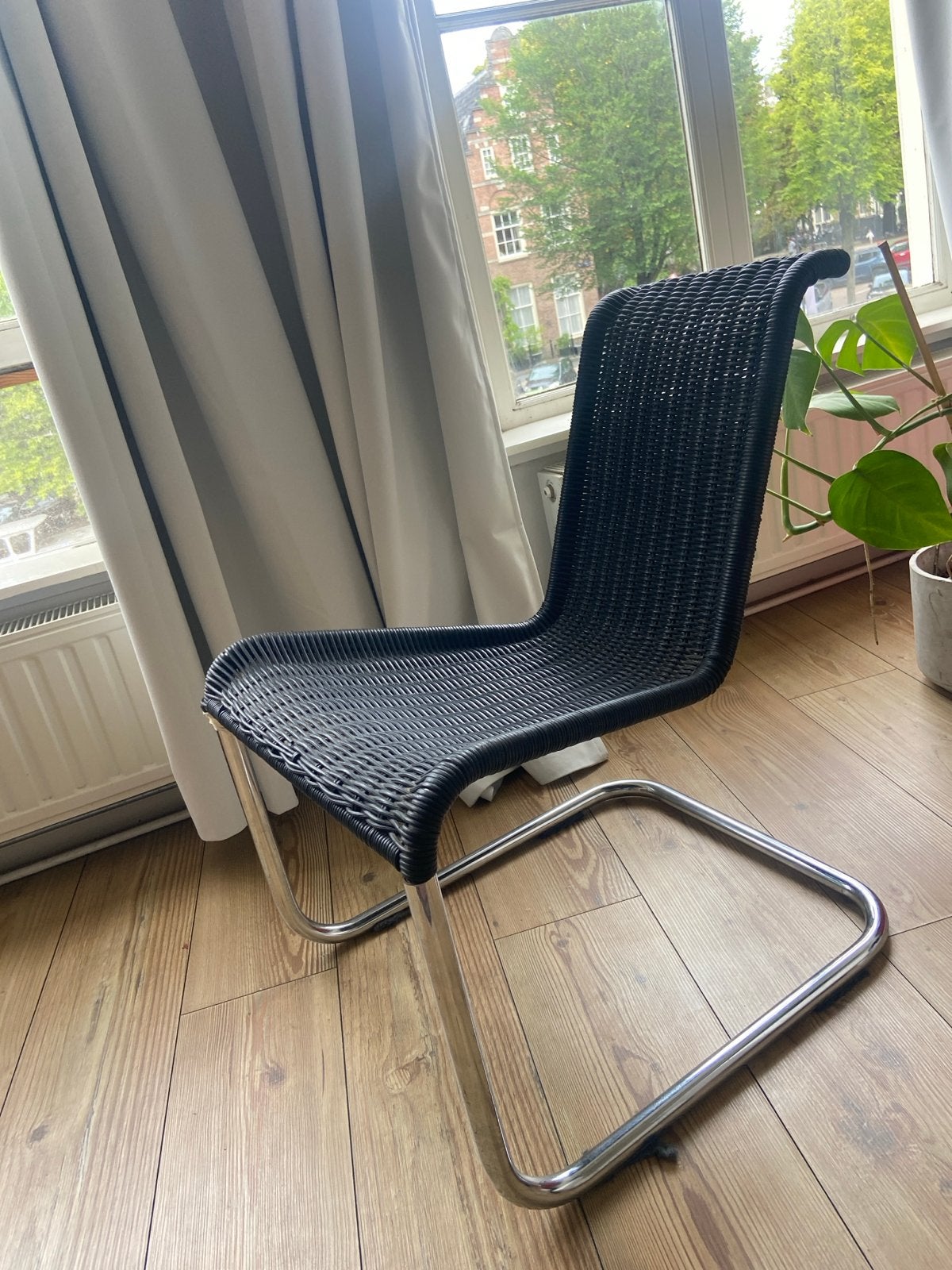 Vintage cantilever stoel met webbing - DIY project, Ophalen