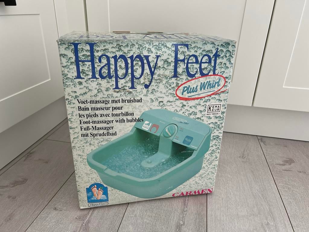 Voetenbadje Happy Feet Plus Whirl - Met massage functie., Ophalen of Verzenden, Zo goed als nieuw, Hand- en Voetverzorging