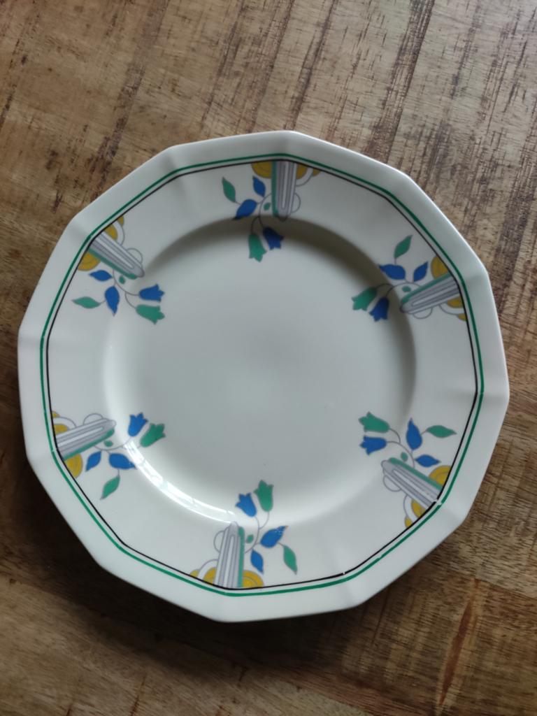 Set van 5 + 1 vintage Royal Doulton Weston borden, Ophalen of Verzenden