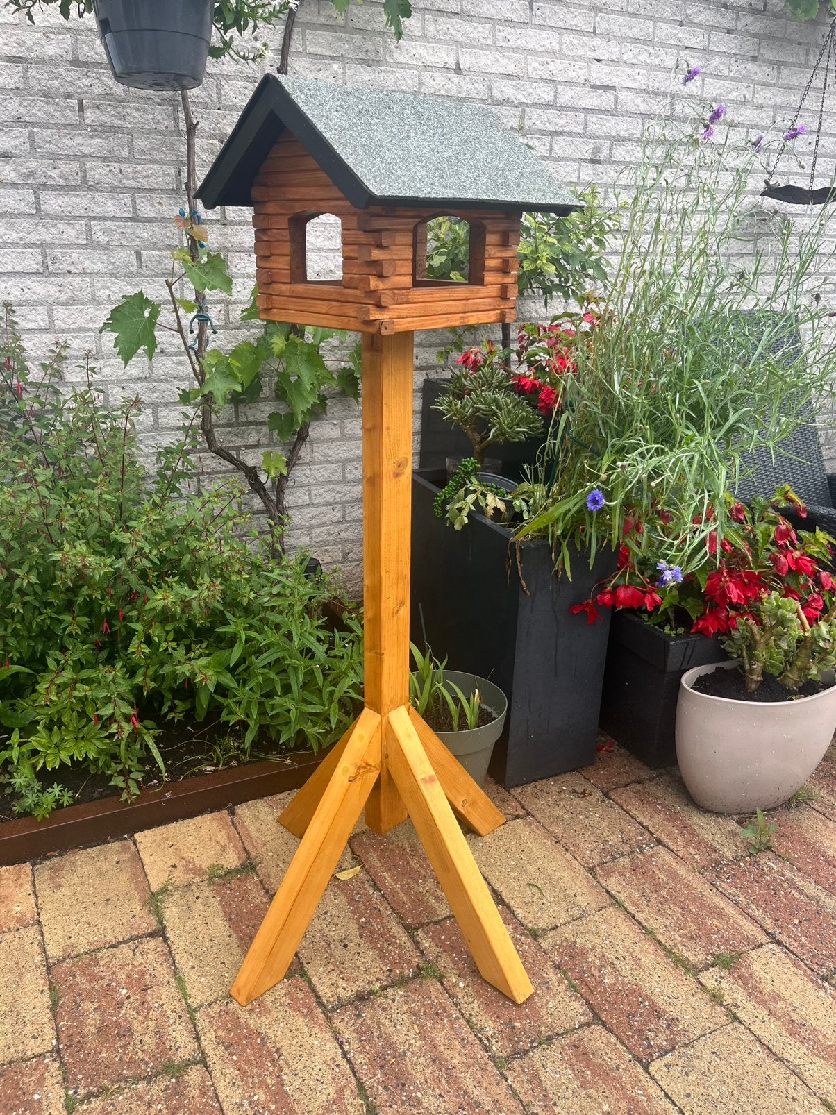 Vogelvoeder huis, Tuin en Terras, Vogelhuisjes en Vogelbaden, Ophalen of Verzenden, Zo goed als nieuw