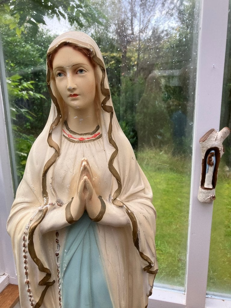 groot kerkelijk maria beeld, Ophalen