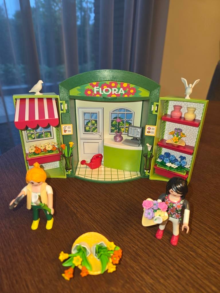 Playmobil 5639 Flower Shop Play Box ( compleet), Ophalen of Verzenden