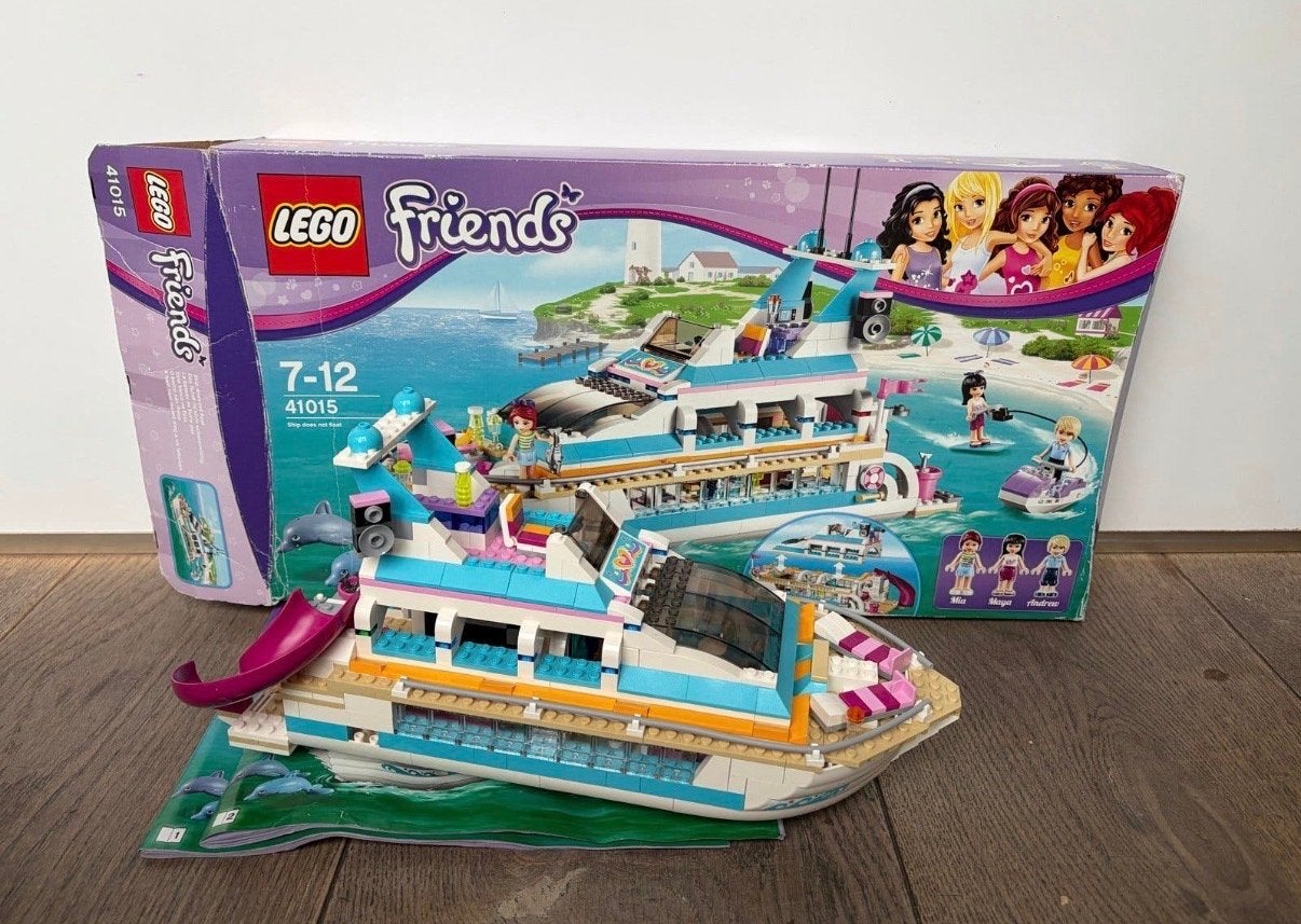 LEGO Friends 41015 Dolfijn Cruiseschip - Complete Set, Ophalen of Verzenden, Zo goed als nieuw, Overige merken