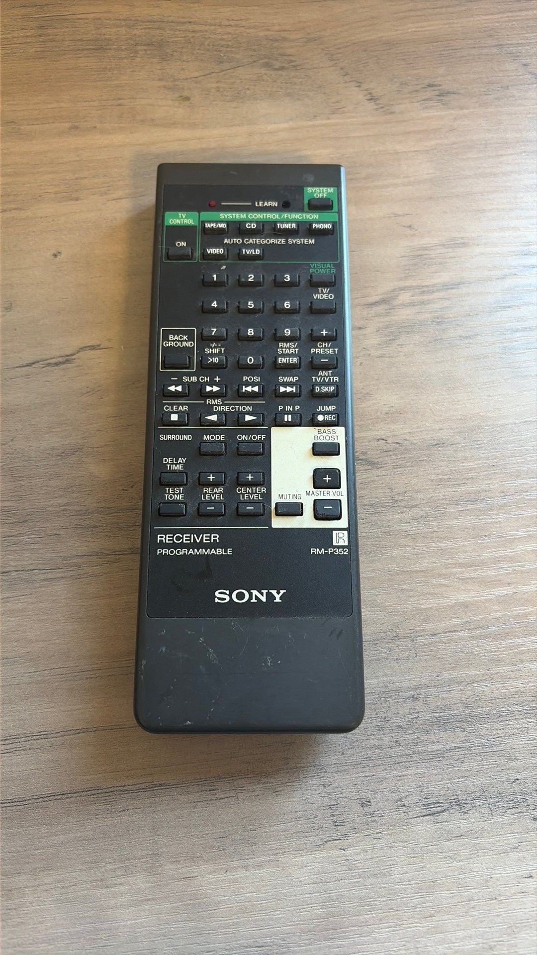 Sony RM-P352 afstandsbediening, Ophalen of Verzenden, Gebruikt, Origineel, Receiver of Versterker