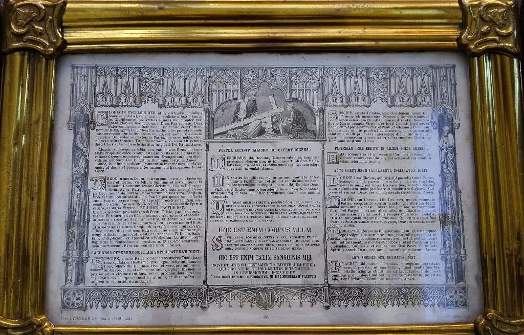 Omstreeks 1875 - 1900 Canonborden Canonbord Altaartafel, Antiek en Kunst, Antiek | Religie, Ophalen of Verzenden