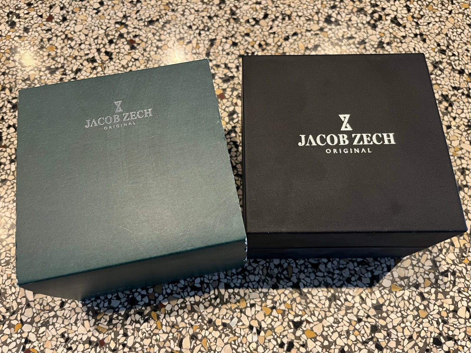 Jacob Zech Original Munich Horloge (Ongedragen), Overige merken, Leer, Staal, Polshorloge