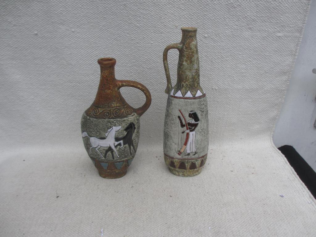 2x Vintage aardewerk Bresciani Arco / Italy