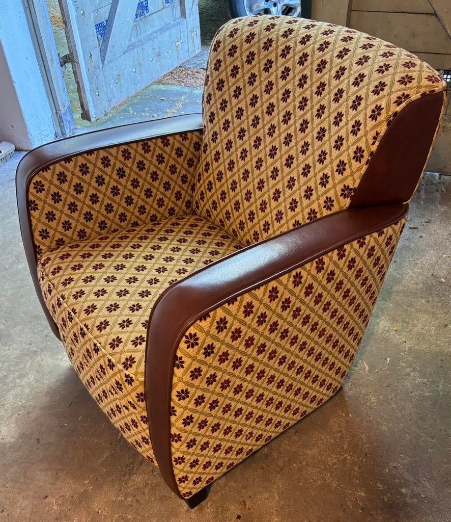 Art deco stijl fauteuil, Huis en Inrichting, Fauteuils, Ophalen, Minder dan 50 cm, Minder dan 75 cm, Zo goed als nieuw