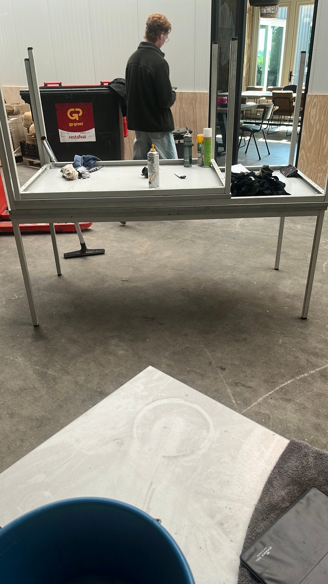 Kantine tafels, Ophalen, Gebruikt