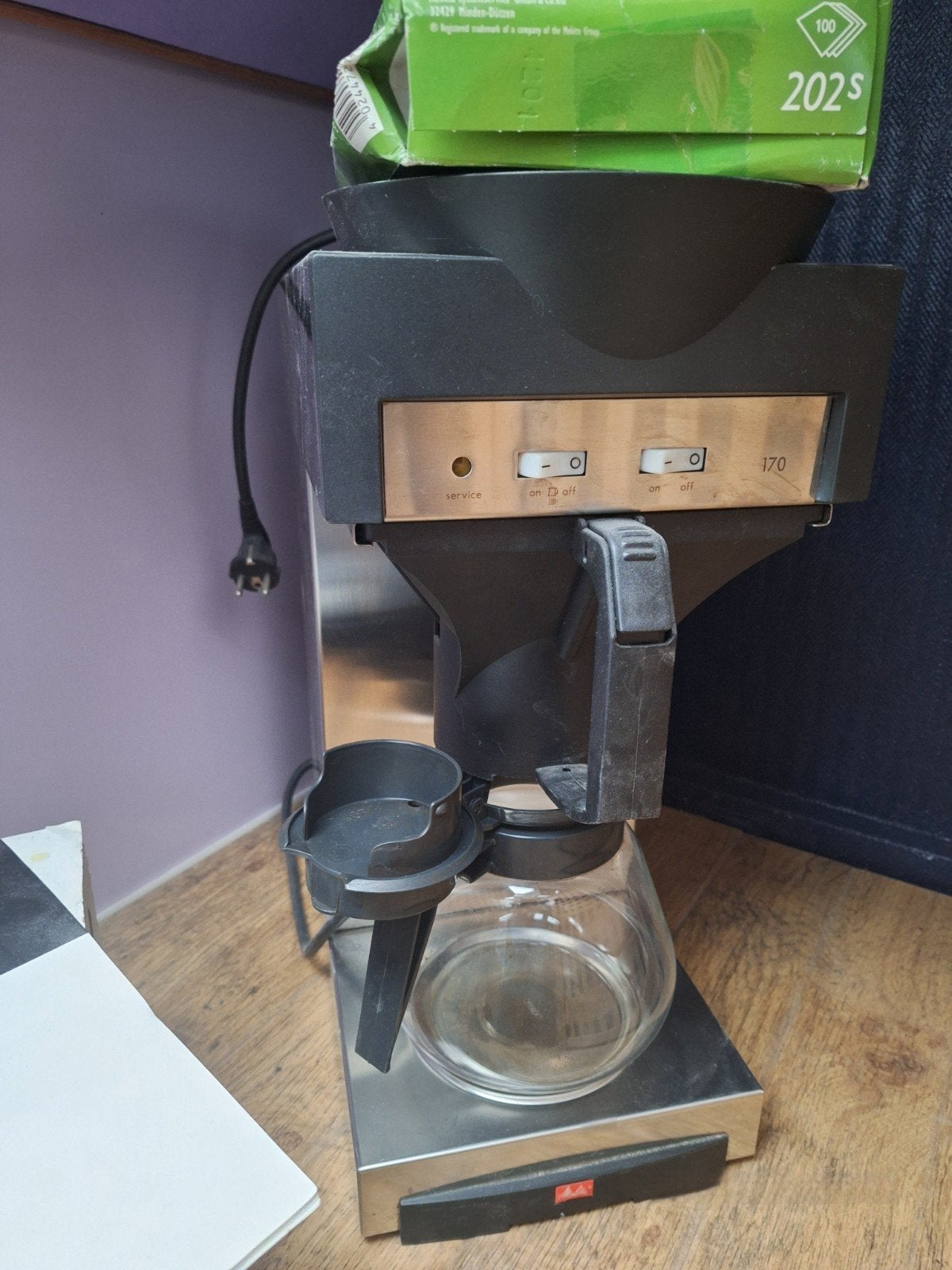 Melitta M170 Koffiezetter, Ophalen, Zo goed als nieuw, Koffiemachine, Gemalen koffie